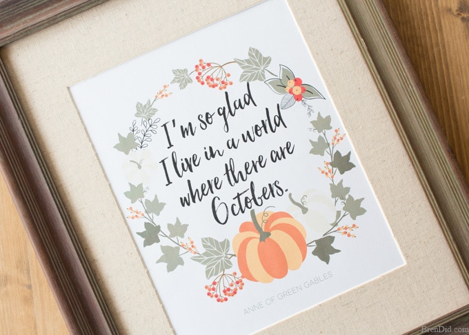 Anne Shirley fall quote