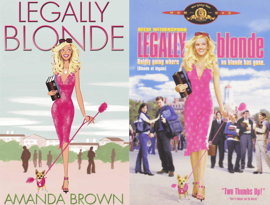 The book adaptations and novel of 'Legally Blonde' novels by Amanda Brown.