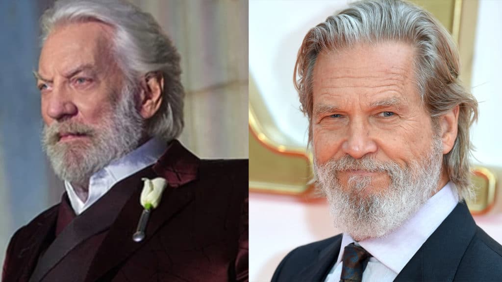 Donald Sutherland-- Jeff Bridges -- catching fire