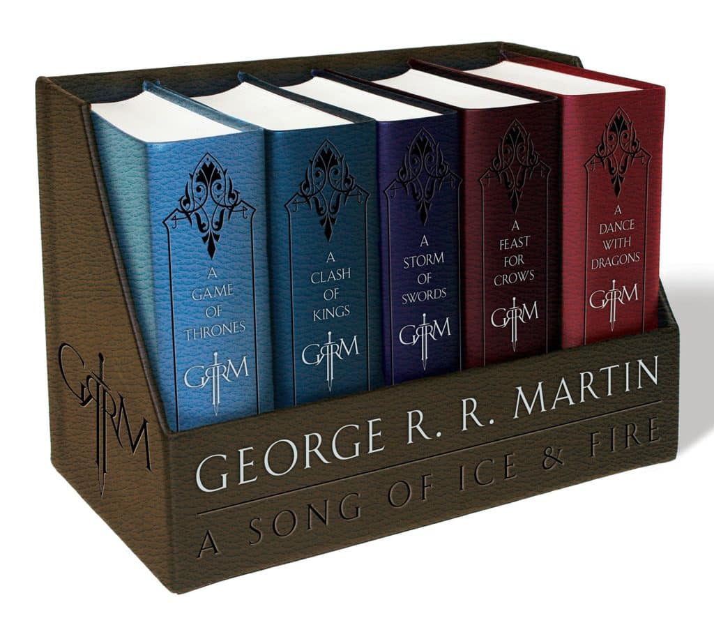 'House of the Dragon' and Game of Thrones Gift Guide. Leather bound A Song of Ice and Fire collection set.