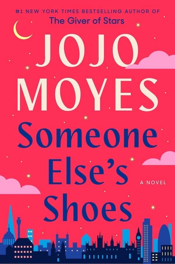 Galentine's Day Read 3 - A city skyline in blue below a pink sky with a crescent moon