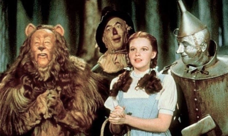 cowardly lion, scarecrow, Dorthy gale, tin man