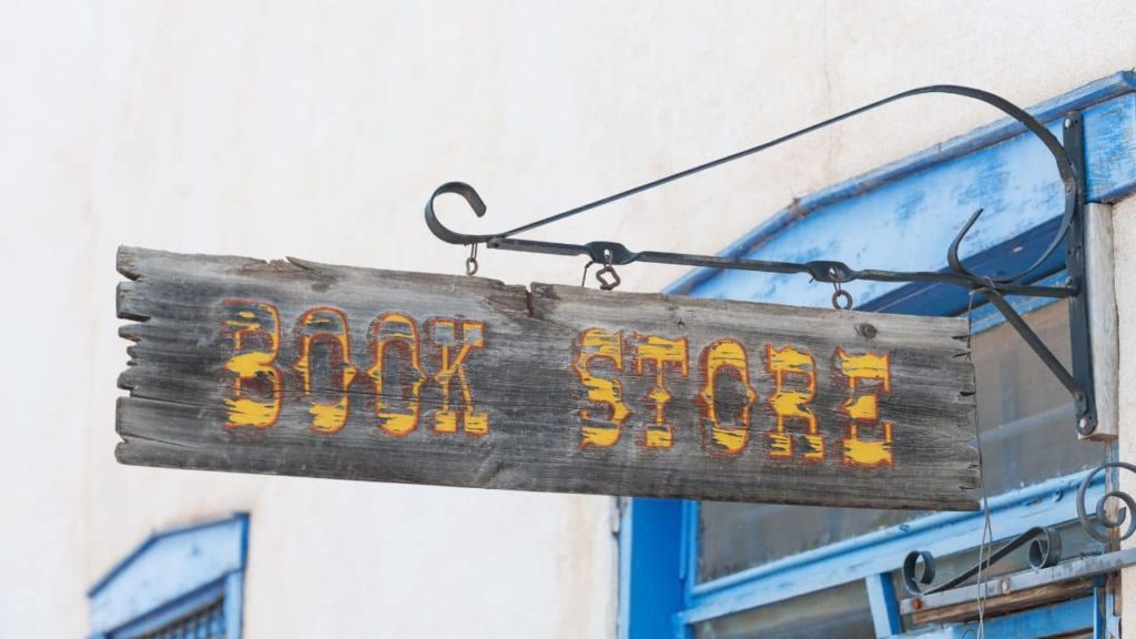 A sign that reads 'Book Store'