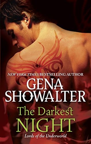 cover of 'The Darkest Night' by Gina Showalter; supernatural romance