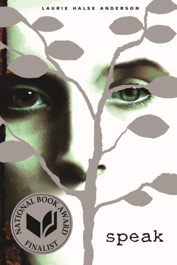 Speak by Laurie Halse Anderson, girl looking through a tree