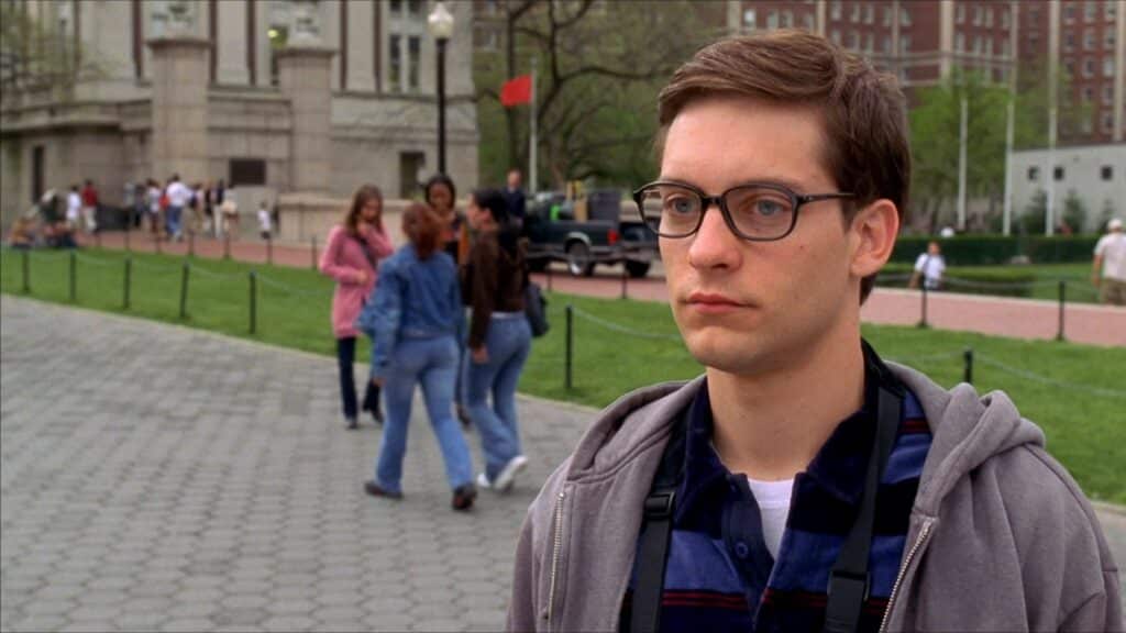 Tobey Maguire as Peter Parker-- superhero