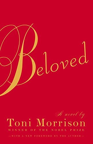 toni-morrison-beloved-book-cover-red-background-gold-writing