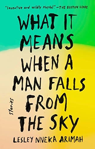 What It Means When a Man Falls from the Sky - Lesley Nneka Ari ah - green and yellow book cover