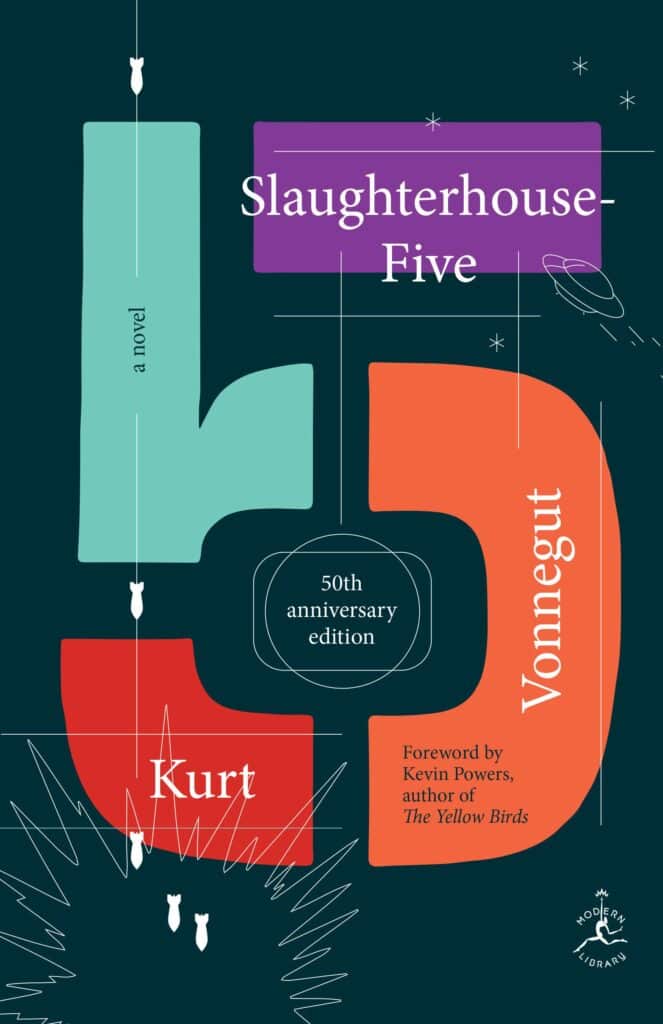 60s-kids-check-out-your-birth-years-most-popular-book-slaughterhouse-five-book-cover-segmented-five-with-each-part-a-different-color-over-a-navy-background