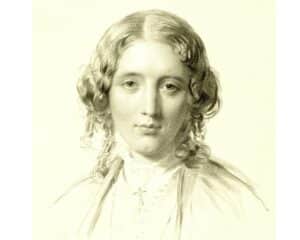 Portrait of Harriet Beecher Stowe when she was young