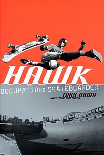 Hawk book cover skateboarding