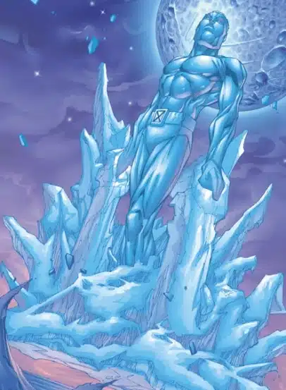 Fandom-Iceman-turning-himself-into-ice