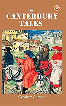 the-canterbury-tales-geoffrey-chaucer-old-painting-with-brown-border-book-cover-polyamorous