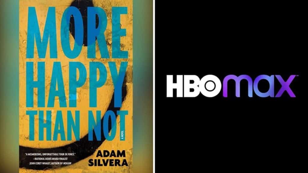 more-happy-than-not-adam-silvera-book-cover-next-to-hbo-max-logo