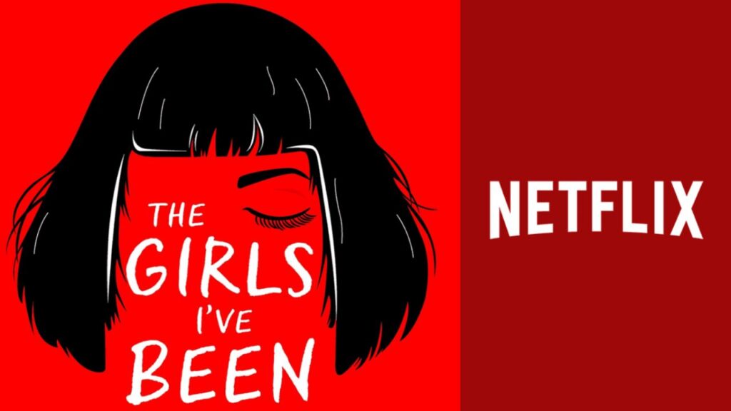 the-girls-i've-been-tess-sharpe-book-cover-next-to-the-netflix-logo
