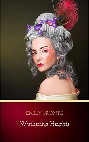 wuthering-heights-emily-bronte-lady-with-gray-wig-red-feather-and-off-shoulder-top-ice-cream-book-pairings-book-cover