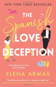 book-recommendations-the-spanish-love-deception-novel-girl-in-dress-with-hat-and-man-in-suit-BTS-songs