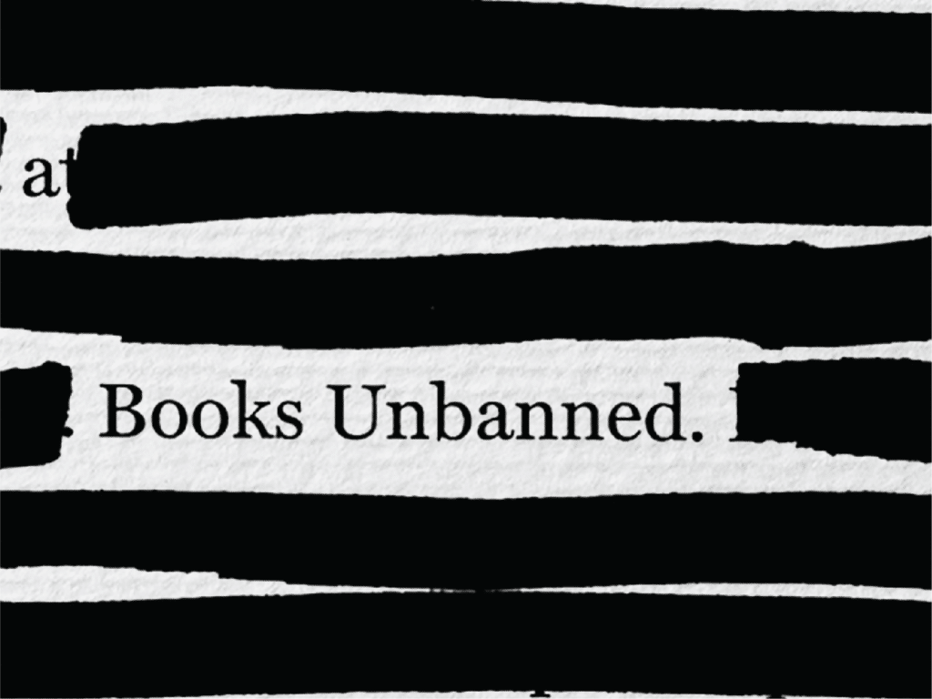 a-page-with-lines-blacked-out-and-text-books-unbanned