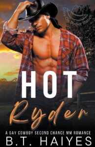 hot-ryder-book-cover-man-with-open-flannel-and-defined-abs-holding-his-cowboy-hat