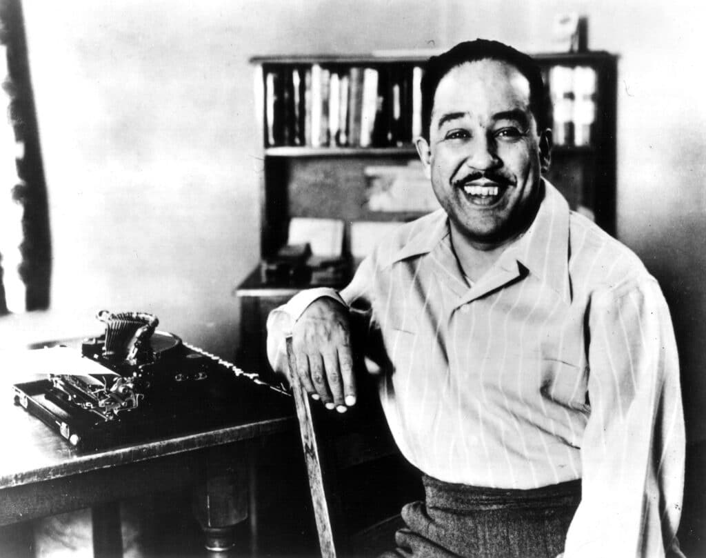 Langston-hughes-civil-rights-writer-black-and-white-photo
