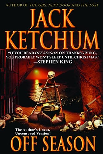 off-season-jack-ketchum-book-cover-cave-with-skeleton-campfire-with-skulls-and-cooking-pot