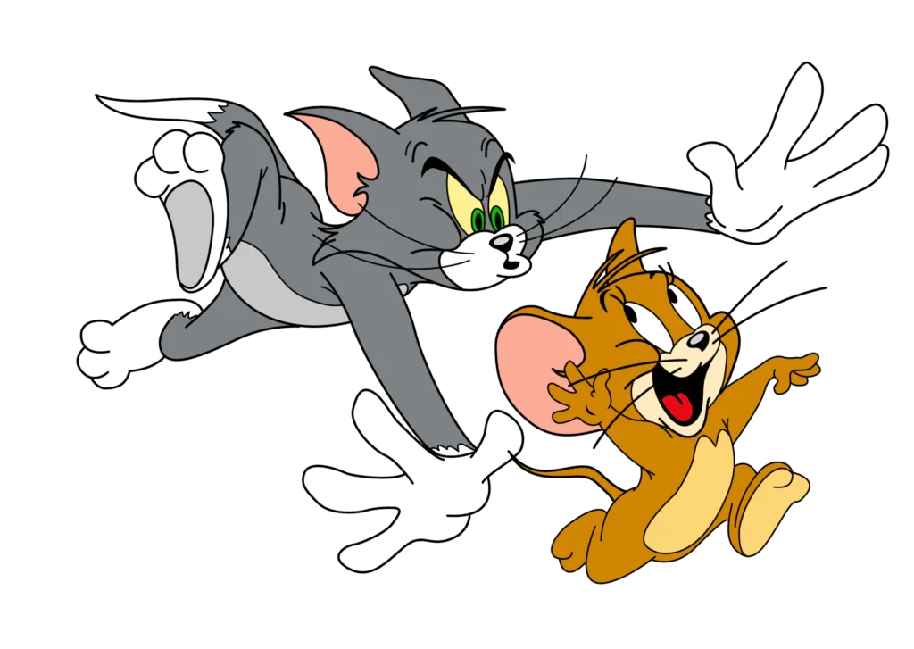 cartoon-cat-tom-chasing-cartoon-mouse-jerry-fictional-felines