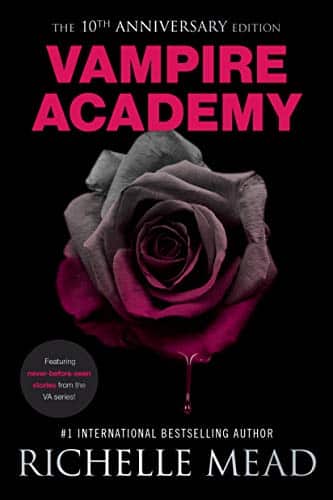 vampire-academy-book-cover-rose-dripping-blood-on-black-background-throuples-love-triangle