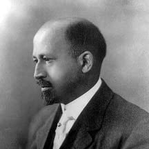 Side profile portrait of W.E.B. Du Bois