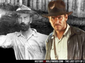 percy-fawcett-old-photo-next-to-harrison-ford-as-indiana-jones