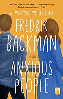 anxious-people-fredrik-backman-book-cover-bookstr-book-club-yellow-backfround-with-two-people-facing-away