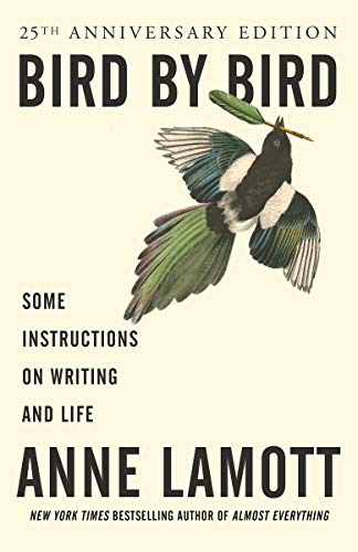 bird-by-bird-some-instructions-on-writing-and-life-book-cover-green-blue-black-and-white-bird-carrying-leaf-on-stick-writers-on-writing