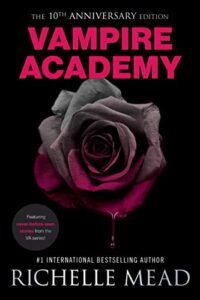vampire-academy-cover-gray-and-pink-rose-dripping-blood-summer-plans-book-characters