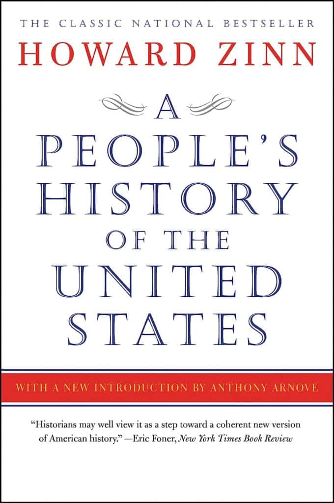 most-popular-books-from-your-birth-year-80s-edition-a-peoples-history-of-the-united-states-book-cover-plain-text-in-red-white-and-blue