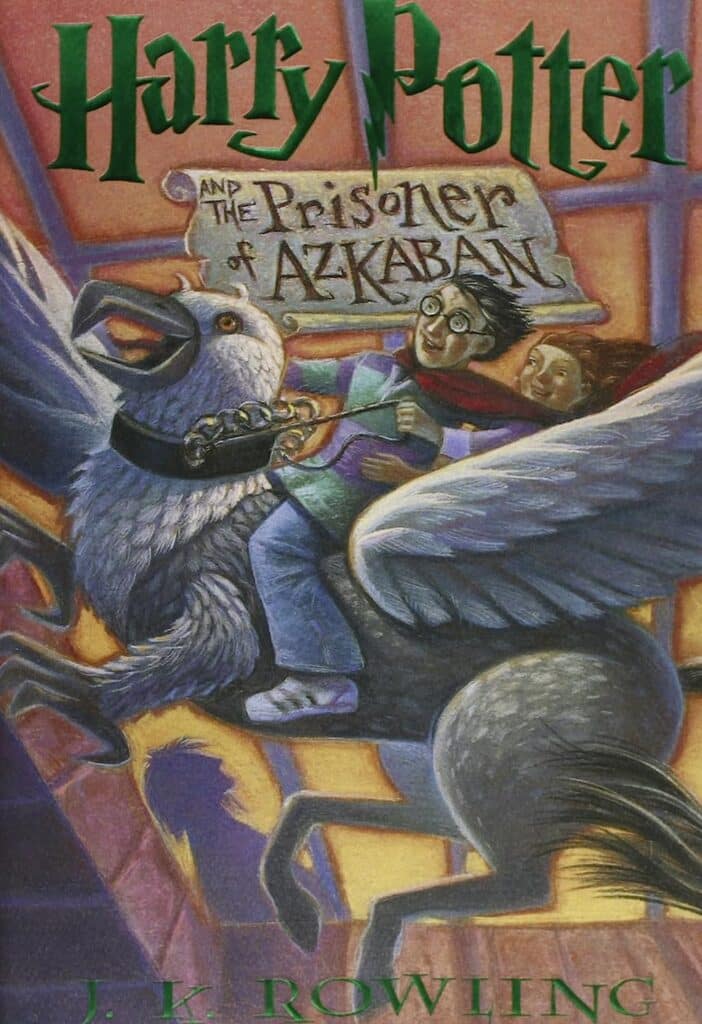 most-popular-books-published-each-year-in-the-90s-harry-potter-and-the-prisoner-of-azkaban-book-cover-boy-riding-on-creature-with-bird-hea-and-wings-with-four-legs