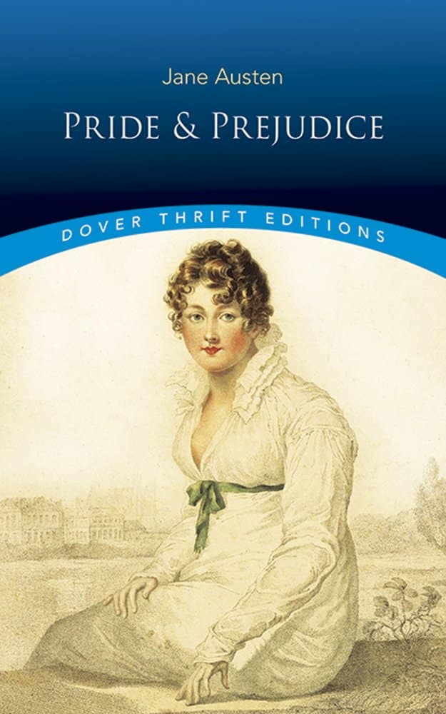 pride-and-prejudice-cover-woman-in-dress-sitting-books-chronic-illness-depression-cope