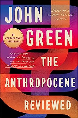 the-anthropocene-reviewed-book-cover-black-background-with-blue-pink-red-and-orange-gradient-overlapping-links-weaved-together-writers-on-writing